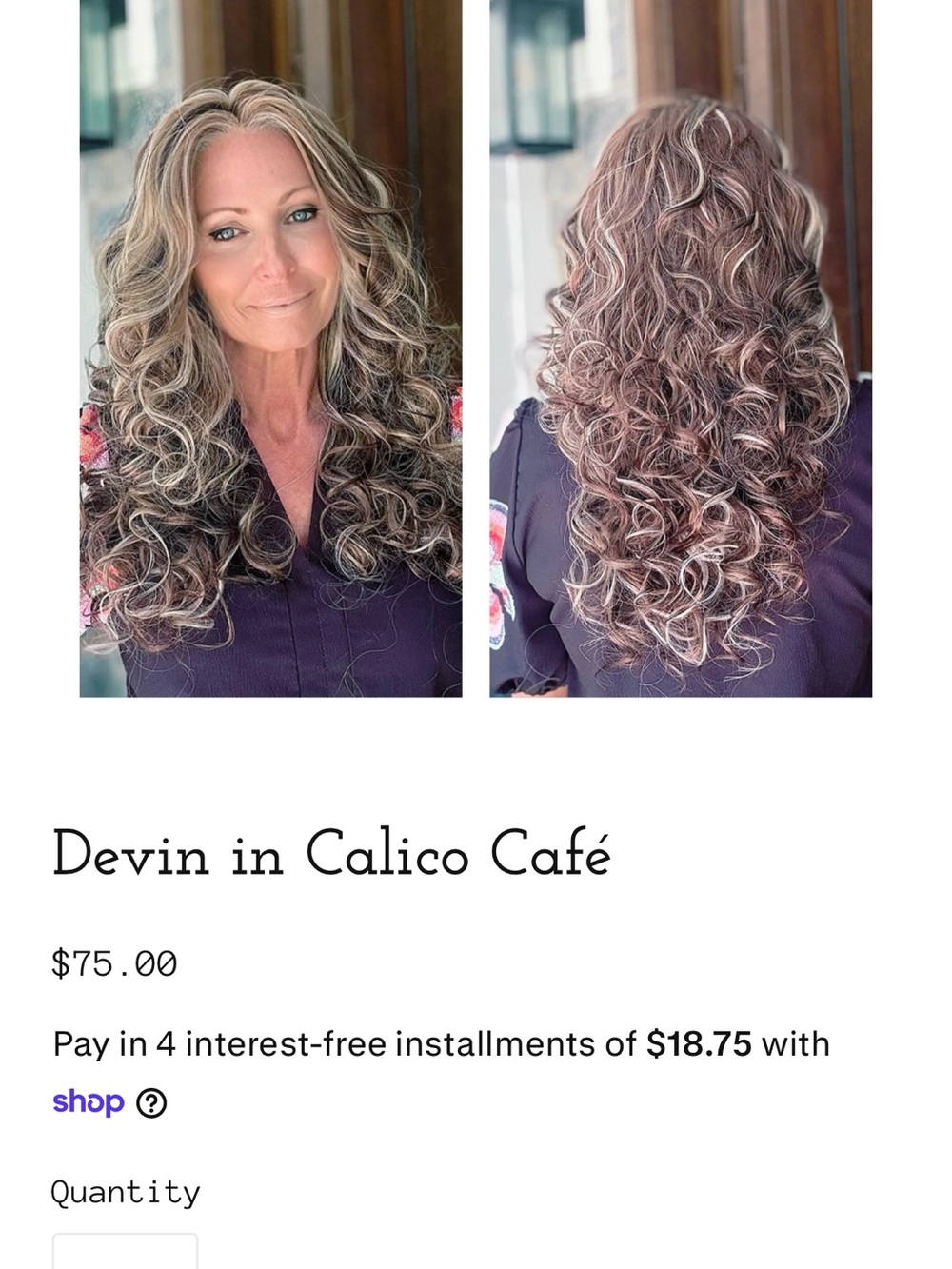 Devin Long Curly Wig - Calico Café Brown with Blonde Highlights